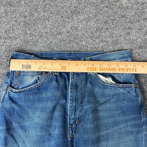 Levis LVC 701 Jeans Womens 30 (29x32 Actual) Blue Denim Big E Selvedge 50s - Picture 15 of 16